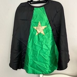 Child costume satin cape with star